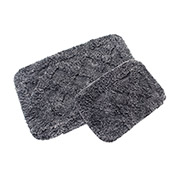 Набір килимків у ванну кімнату Burns Irya antrasit taslama затертий антрацит
