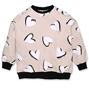 Джемпер для дівчинки 4220243срч футер Татошка молочний