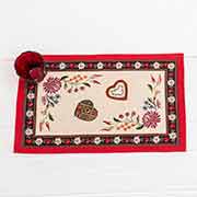 Серветка гобеленова з люрексом Villa Grazia Premium Бажаємо щастя