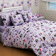 Подростковое постельное белье Совята фиолетовые 110324 бязь-люкс Selena