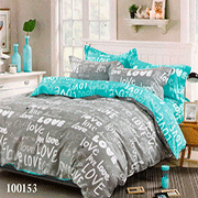 Комплект постільної білизни Selena Love комб бірюза 100153