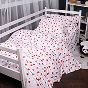 Підліткова постільна білизна 015 Love фланель MirSon