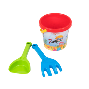 Набор для песка 3 эл. с термонаклейкой красный