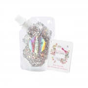 Гель-блискітки для особи, тіла і волосся 40 мл Срібна Голографія Lukky T18944