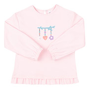 Лонгслів для дівчинки ФТ19 інтерлок Бембі 900-світло-рожевий