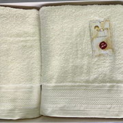 Набір махрових рушників жаккард Arya Touch молочний