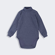 Боді-гольф для хлопчика БД27 шардон-інтерлок Bembi 8M0-синій-меланж