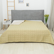 Покривало стьобане двостороннє Дует Вілюта бежево-фісташковий