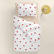 Підліткова постільна білизна Cherry Hearts ранфорс Cosas - Фото №2