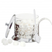 Цукорниця 200мл зі скла та нержавіючої сталі Kamille 7007