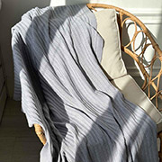 Плед в'язаний Cotton Прованс сірий