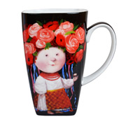 Кухоль порцеляновий 600 мл Україночка Gapchinska Lefard 924-431