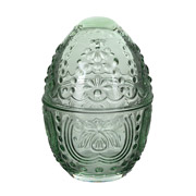 Ємність для зберігання 10х10х15.5 см 300 мл Яйце LeGlass 355-300 зелене