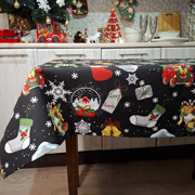 Скатертина новорічна водостійка Charms SoundSleep чорний