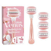 Станок для гоління з 4 змінними картриджами Venus Comfortglide Spa Breeze Gillette 7702018469727