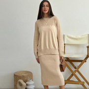 В'язана спідниця Katrin бежева Art Knit