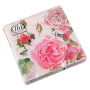 Набір серветок паперових 20 шт 32х32 см Чайна Троянда Ideal Home 694-022