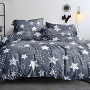 Постільна білизна Срібні зірки 101142 бязь-люкс Selena