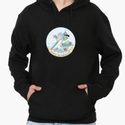 Худі чоловічий Futurama and Rick andorty MobiPrint 9225-2081 чорний