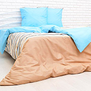 Постільна білизна 30-0249 Blue Brown бязь ranforce Nostra