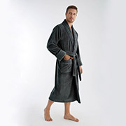 Чоловічий довгий халат Nusa NS-1330 antrasit