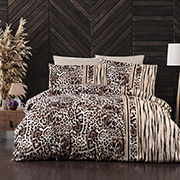 Постільна білизна Leopard Brown сатин-люкс First choice
