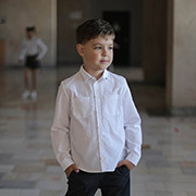 Сорочка для хлопчика РБ165 терикотон Бембі 100-білий