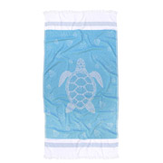 Рушник пляжний Pestemal Turtle Barine Mavi блакитне