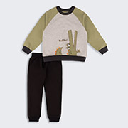 Костюм для хлопчика КС803 трикотаж-двунитка Бембі YV0-чорний-хакі