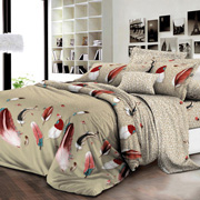 Комплект постільної білизни Selena Пір'ячко кольорові 200233