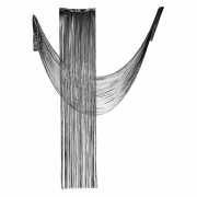 Штора з фольги на Хелловін для створення фотозони 50 см 270 см чорна YES! Fun 974277