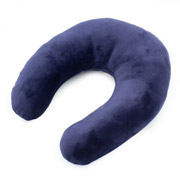 Подушка для подорожей полістирол Velvet Line Navy blue Mirson синя