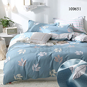 Комплект постільної білизни бязь люкс Selena Ніжні Листочки 100651