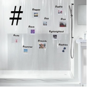 Шторка для ванної Spirella peva Hashtag 7610583201508