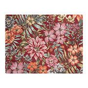 Серветка гобеленова з тефлоновим просоченням Квітучий сад бордо Villa Grazia Premium