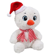 Іграшка м'яка 24х19х14 см Сніговик новорічний Копіца 00582-2