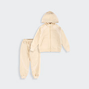 Спортивний костюм для дівчинки КС843 трикотаж-шардон Бембі 200-молочний