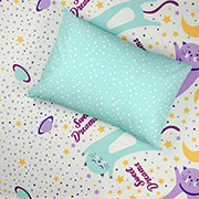 Підліткова постільна білизна Коти та зірки 162243 Home Line бірюзова