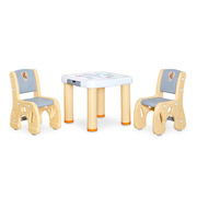 Комплект дитячий стіл та стільці Pluto Yellow Mealux KD-F061 Yellow