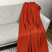 Плед в'язаний Happy fall Kosa Прованс помаранчевий