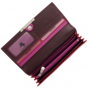 Женский кожаный кошелек Visconti R-11 Paloma plum multi