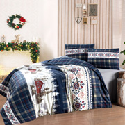 Постільна білизна Natura Navy blue фланель First choice