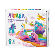 Меганабор самозатвердевающего пластилина Радужные единороги Lipaka 15028-UA01