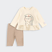 Костюм для дівчинки КС810 інтерлок Бембі 2G0-молочний-бежевий