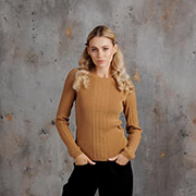 Лонгслів жіночий Мілана Art Knit карамель