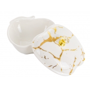 Ємність для зберігання 11 см Lefard 926-004 біло-золота