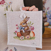 Прихватка кухонна гобеленова великодня Суцвіття Прованс