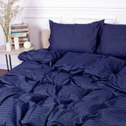 Постільна білизна 30-0020 Smoky Blue сатин-страйп MirSon