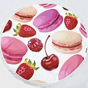 Пляжний рушник 5075 Summer Time Fruit macaroons MirSon