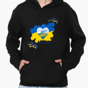 Худі чоловічий Peace For Ukraine MobiPrint 9225-3698 чорний